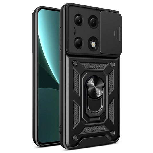 Xiaomi Redmi Note 13 Pro 4G / Xiaomi Poco M6 Pro 4G Handyhülle – Poco M6 Pro 4G-, Schiebeobjektivschutz, stoßfeste PC- und TPU
