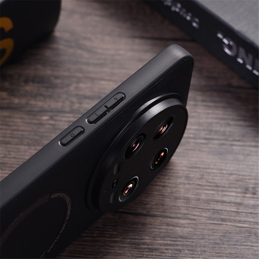For Xiaomi 14 Ultra Magnetic Case PU Leather Coated TPU Cover Magnetic Case
