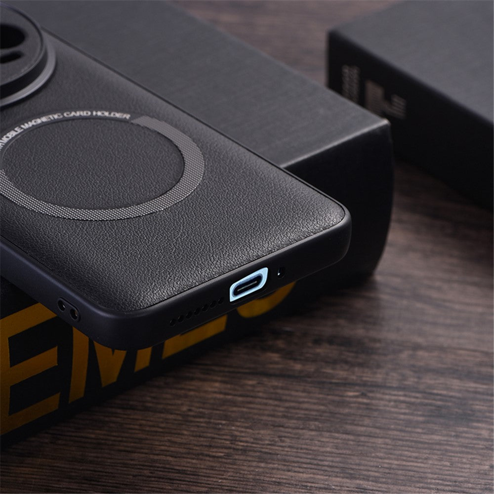 For Xiaomi 14 Ultra Magnetic Case PU Leather Coated TPU Cover Magnetic Case