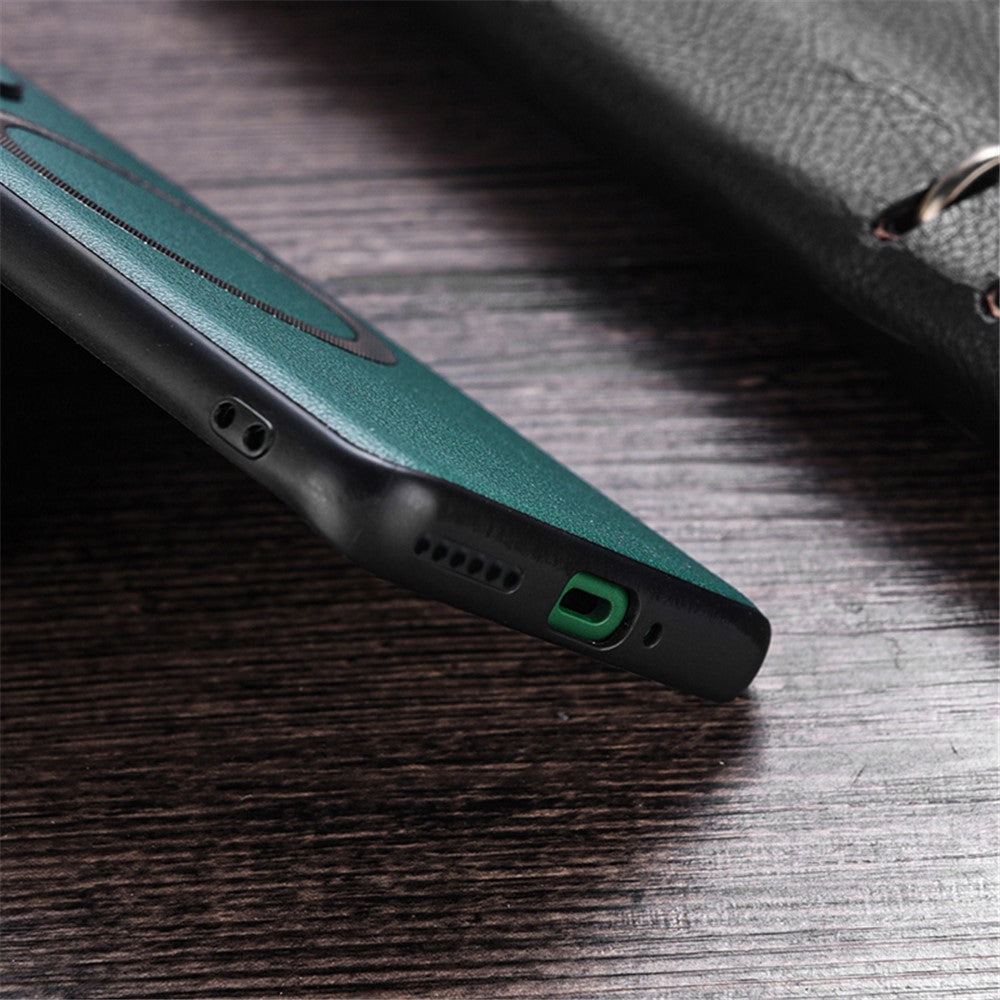 For Xiaomi Redmi Note 13 4G Magnetic Case PU Leather Coated TPU Phone Cover
