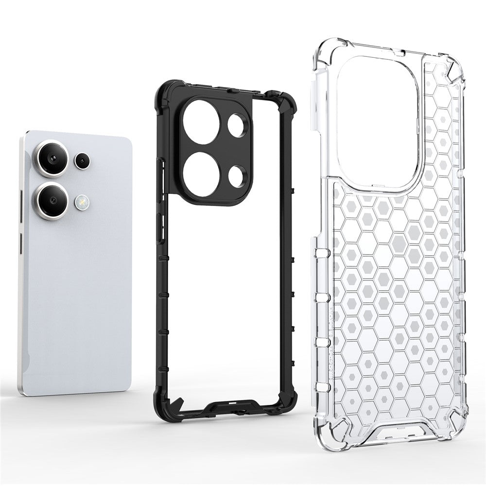 For Xiaomi Redmi Note 13 Pro 4G / Poco M6 Pro 4G Cell Phone Cases Soft TPU Hard PC Back Shell