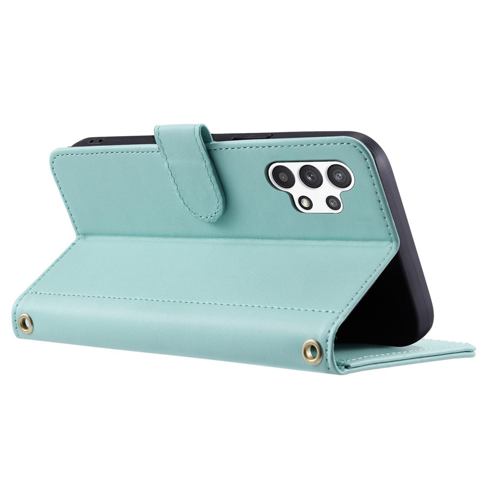 Galaxy A32 5G / M32 5G Wallet-Hülle – Rautenmuster mit Geldbörsenfunktion & Riemen