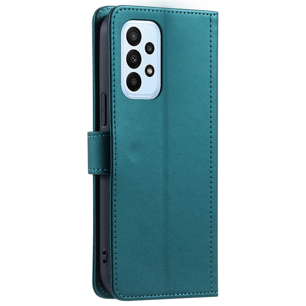 Galaxy A73 5G Wallet-Hülle – Rautenmuster mit Geldbörsenfunktion & Riemen