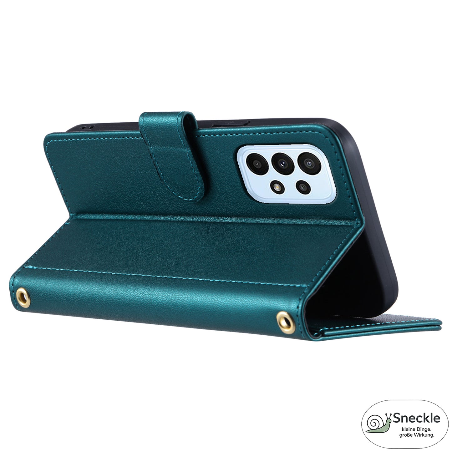 Galaxy A73 5G Crossbody-Lederhülle – Rhombus-Design
