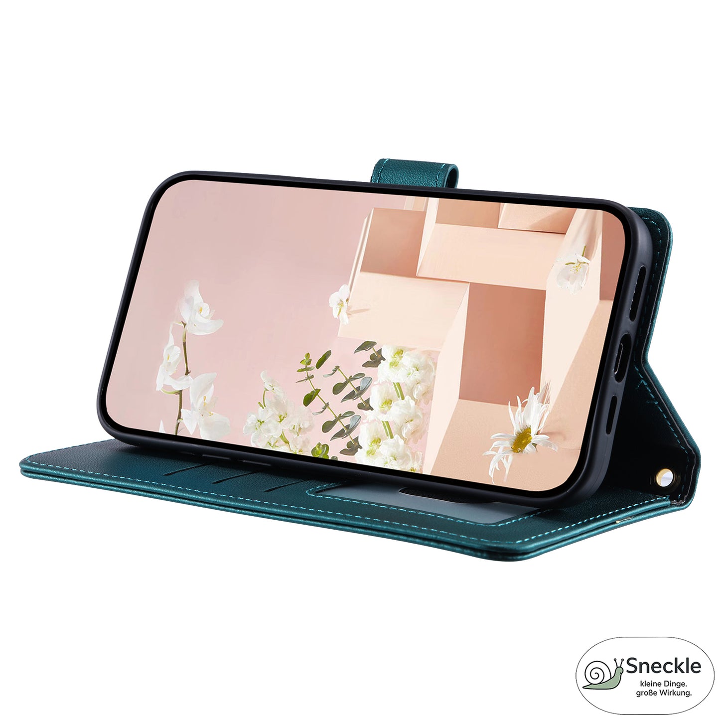 Galaxy A73 5G Crossbody-Lederhülle – Rhombus-Design