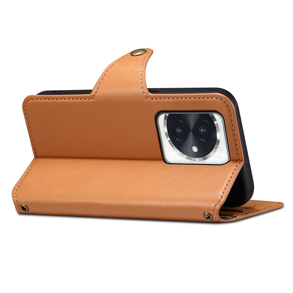 DENIOR For Honor 100 5G Case Wallet PU Leather Folio Flip Mobile Phone Cover