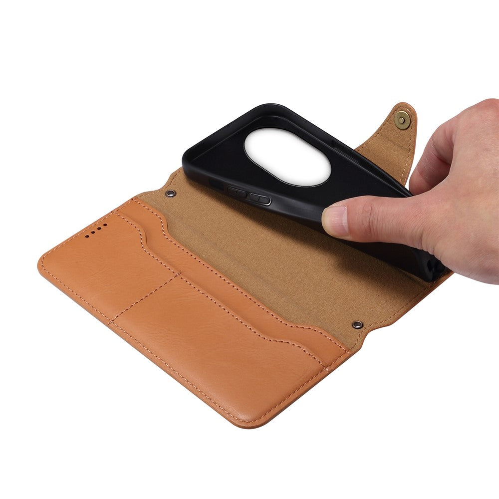 DENIOR For Honor 100 Pro 5G Case PU Leather Phone Wallet Cover with Stand
