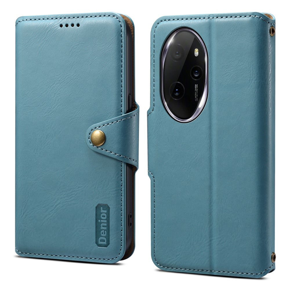 DENIOR For Honor 100 Pro 5G Case PU Leather Phone Wallet Cover with Stand