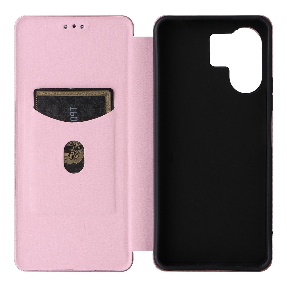 For Xiaomi Redmi 13C 5G / 13R 5G / Poco M6 5G Case PU Leather Carbon Fiber Texture Phone Cover