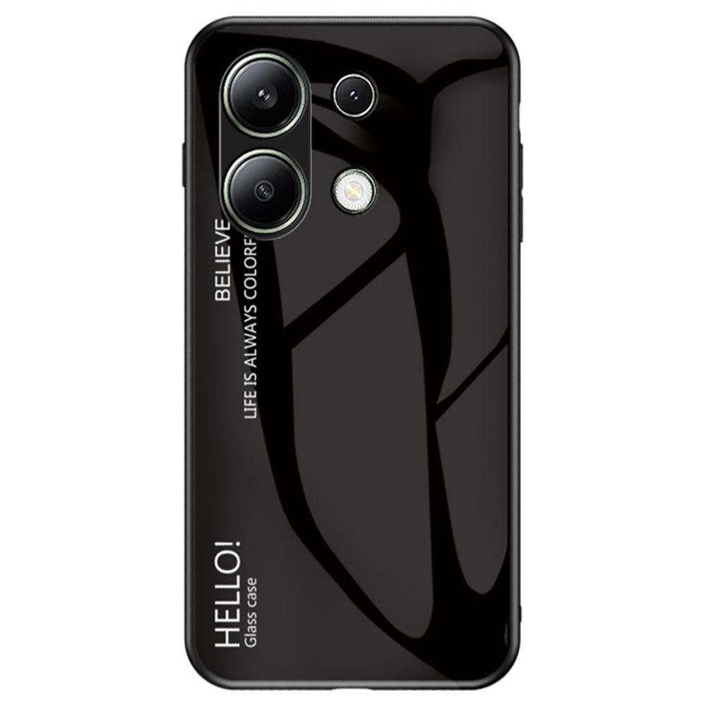For Xiaomi Redmi Note 13 4G Shockproof Tempered Glass Case Anti-Scratch Cell Phone Cover