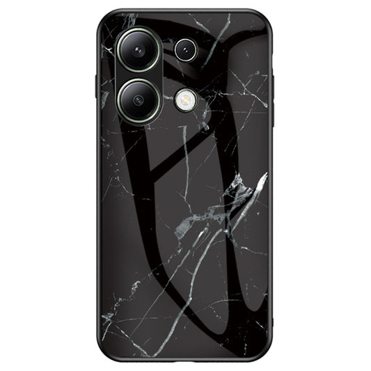 Xiaomi Redmi Note 13 4G Handyhülle – Fallschutz- aus gehärtetem Glas, Marmormuster