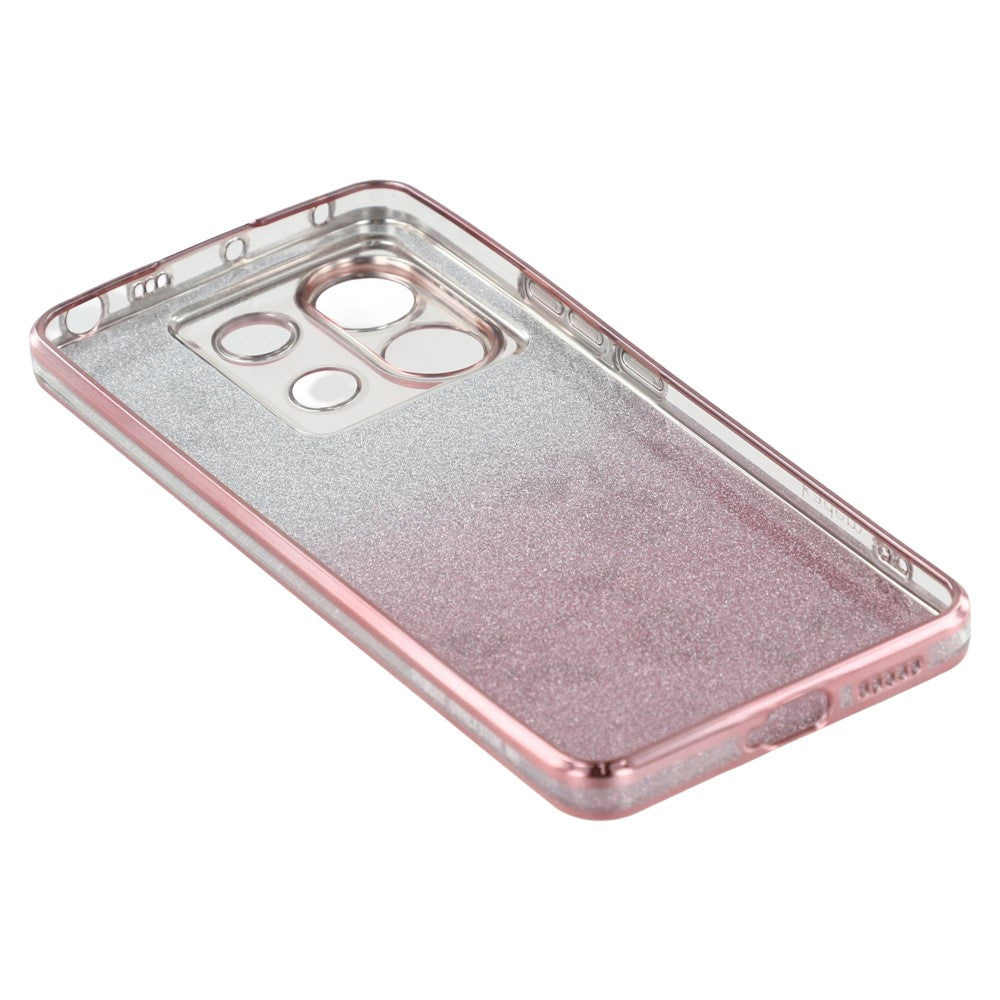 KADEM For Xiaomi Redmi Note 13 Pro 5G / Poco X6 5G Case Rhinestone Flower Ring Kickstand TPU Phone Cover