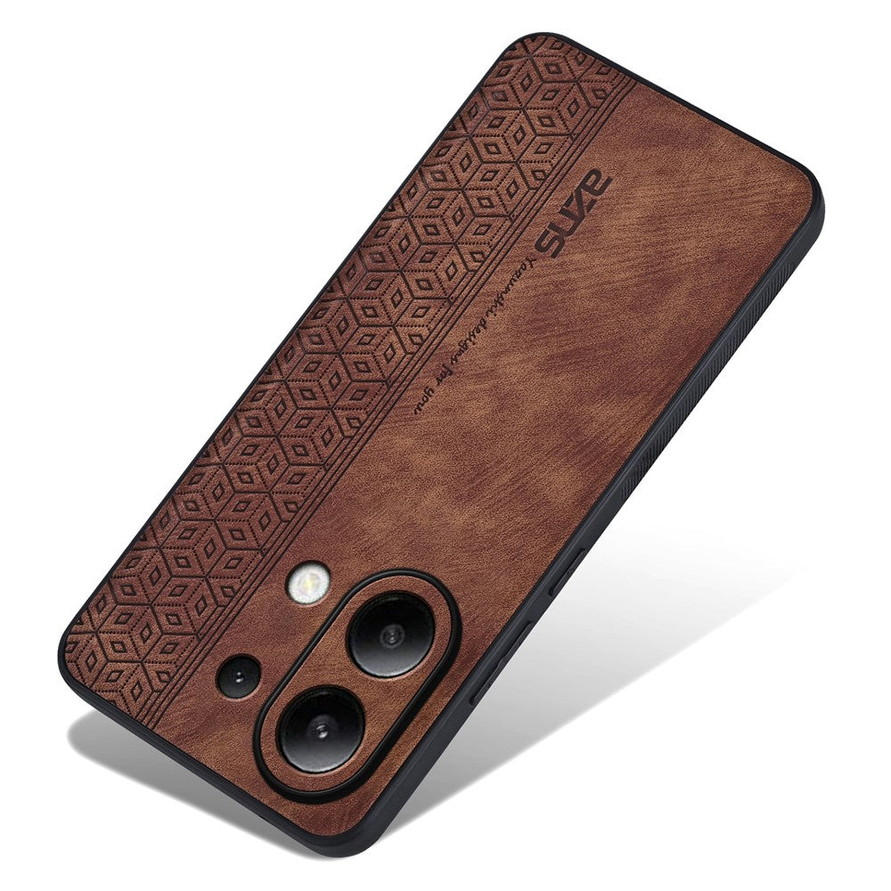AZNS For Xiaomi Redmi Note 13 4G Case Anti-Scratch PU Leather Coated TPU Phone Cover