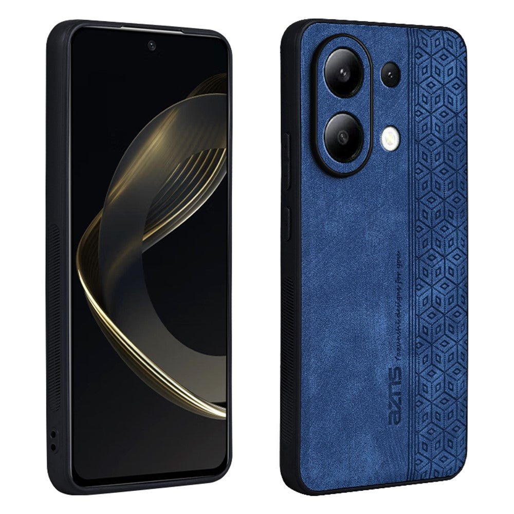 AZNS For Xiaomi Redmi Note 13 4G Case Anti-Scratch PU Leather Coated TPU Phone Cover