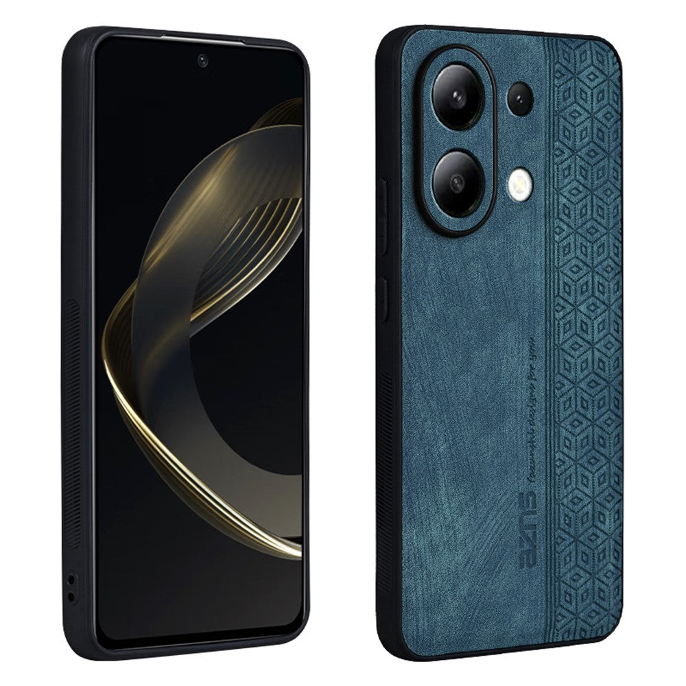 AZNS For Xiaomi Redmi Note 13 4G Case Anti-Scratch PU Leather Coated TPU Phone Cover