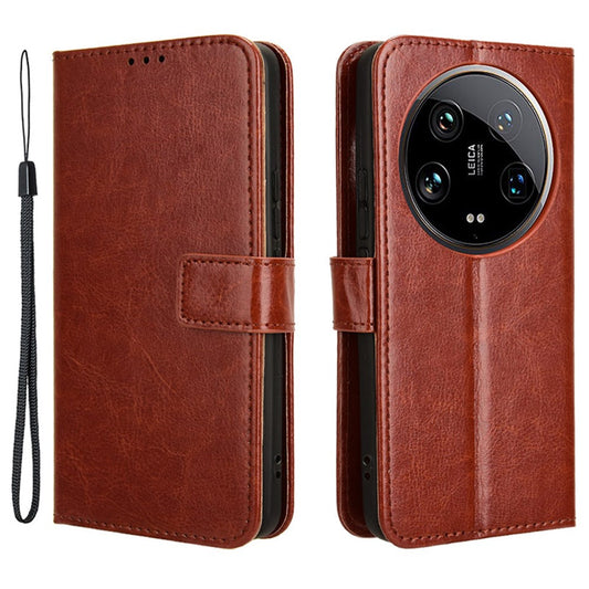 Xiaomi 14 Ultra Handyhülle – Lederhülle mit Crazy Horse-Textur, stoßfeste