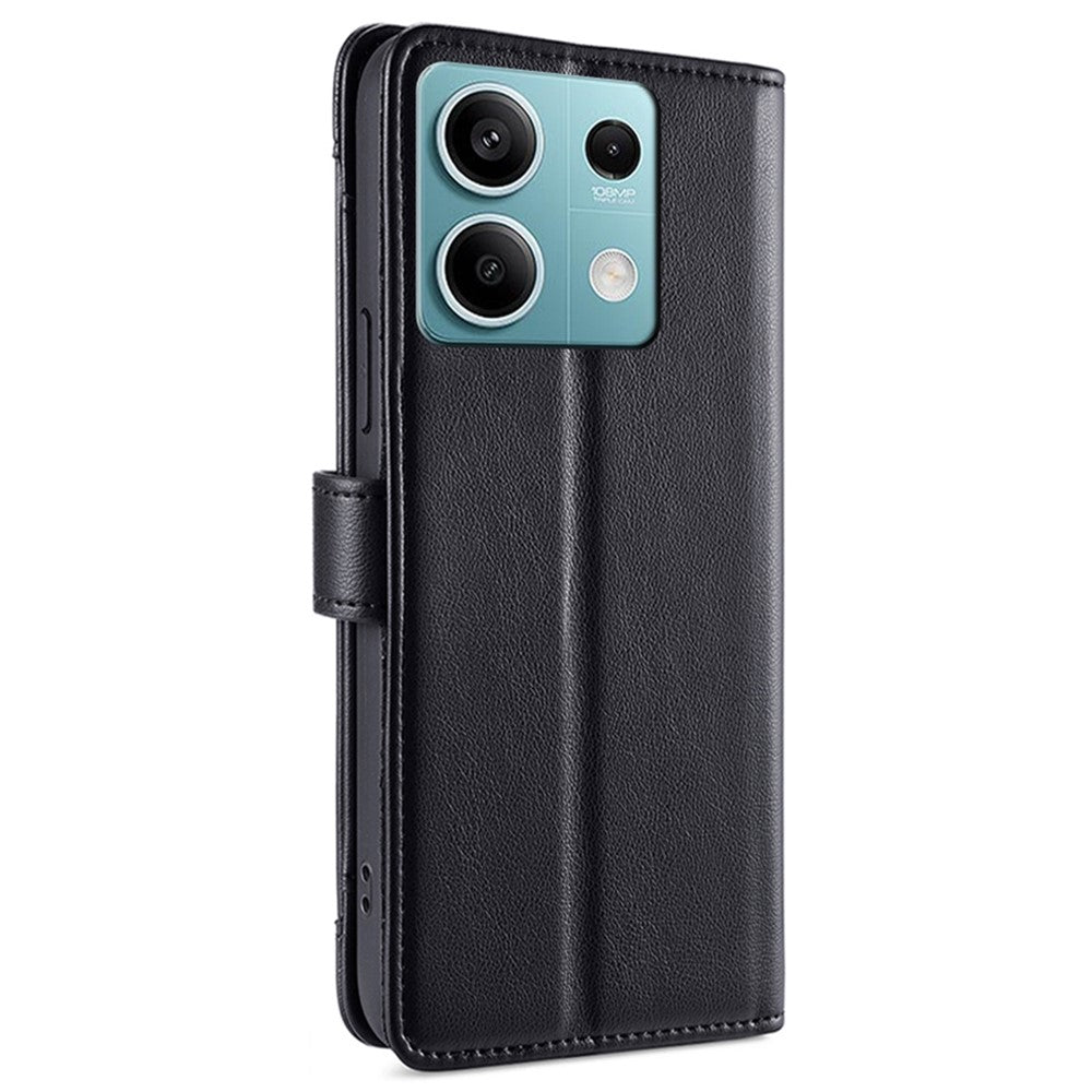 For Xiaomi Redmi Note 13 4G Cover Drop-proof Protection Leather Phone Case with 2 Straps