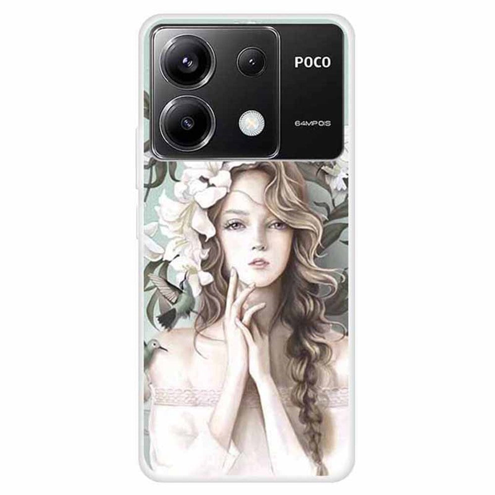 For Xiaomi Redmi Note 13 Pro 5G / Poco X6 5G TPU Phone Case Pattern Printing Back Cover