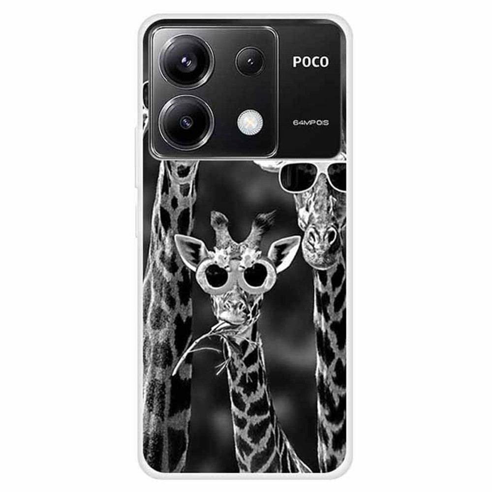 For Xiaomi Redmi Note 13 Pro 5G / Poco X6 5G TPU Phone Case Pattern Printing Back Cover