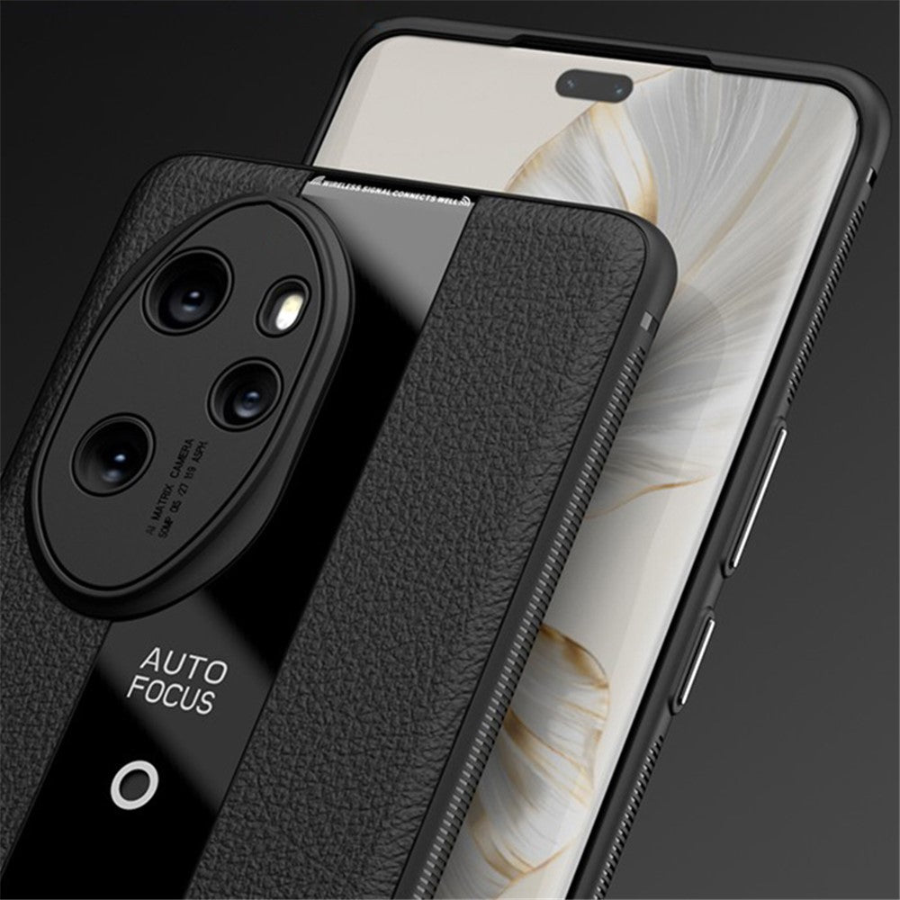 Q.COO For Honor 100 Pro 5G Cell Phone Case Leather+TPU+Acrylic Anti-fall Protective Back Shell
