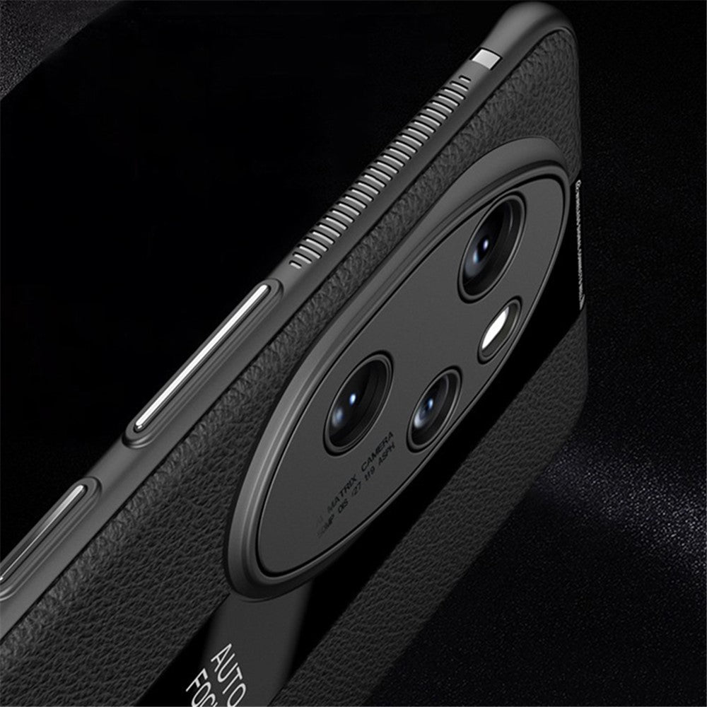 Q.COO For Honor 100 Pro 5G Cell Phone Case Leather+TPU+Acrylic Anti-fall Protective Back Shell
