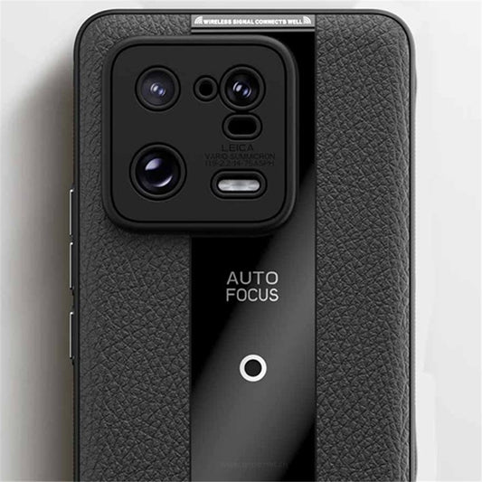 Xiaomi 13 Handyhülle – Q.COO Handyhüllen Lederbeschichtetes TPU + stoßdämpfende Acrylschale