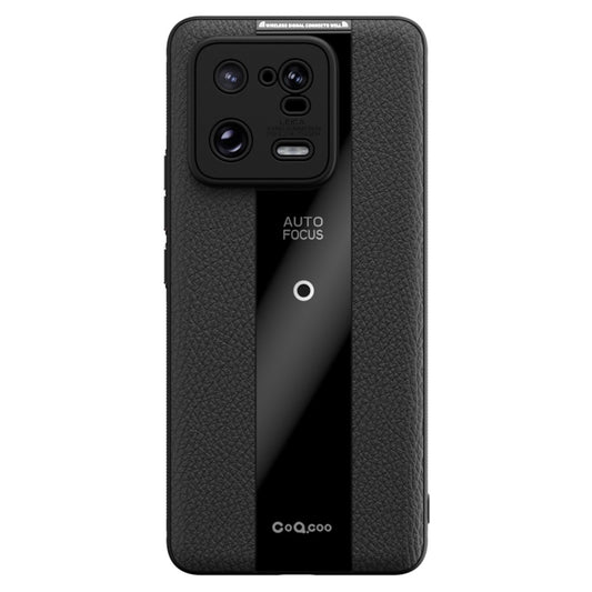 Xiaomi 13 Pro 5G Handyhülle – Q.COO Stoßfeste aus strukturiertem PU-Leder + TPU + Acryl-Telefonschutz