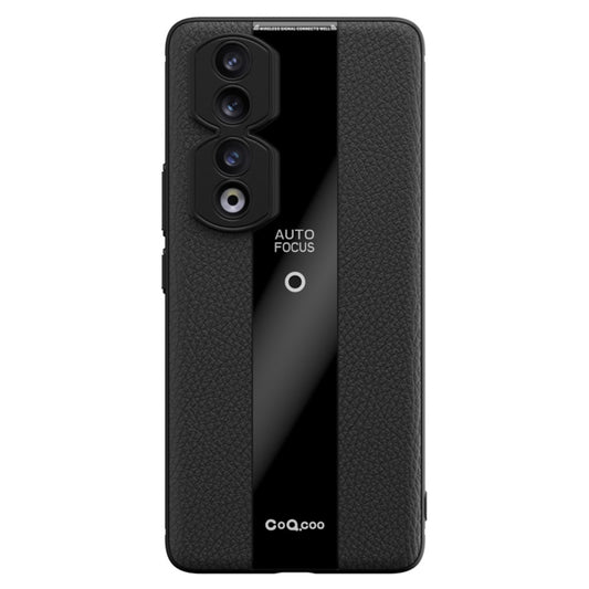 Honor 90 Handyhülle – Q.COO Abdeckung: PU-Leder + TPU + Acryl, rutschfeste Smartphone