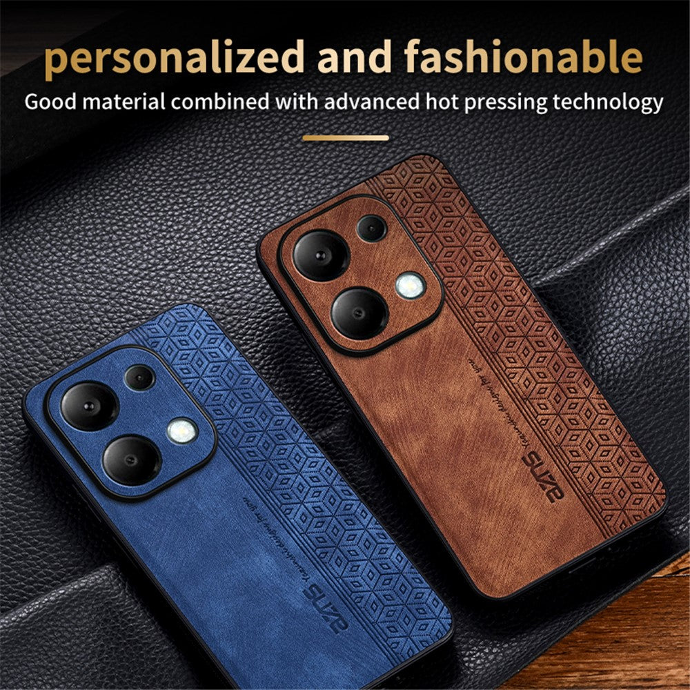 AZNS For Xiaomi Redmi Note 13 Pro 4G / Poco M6 Pro 4G Case Shockproof PU Leather Covered TPU Phone Shell