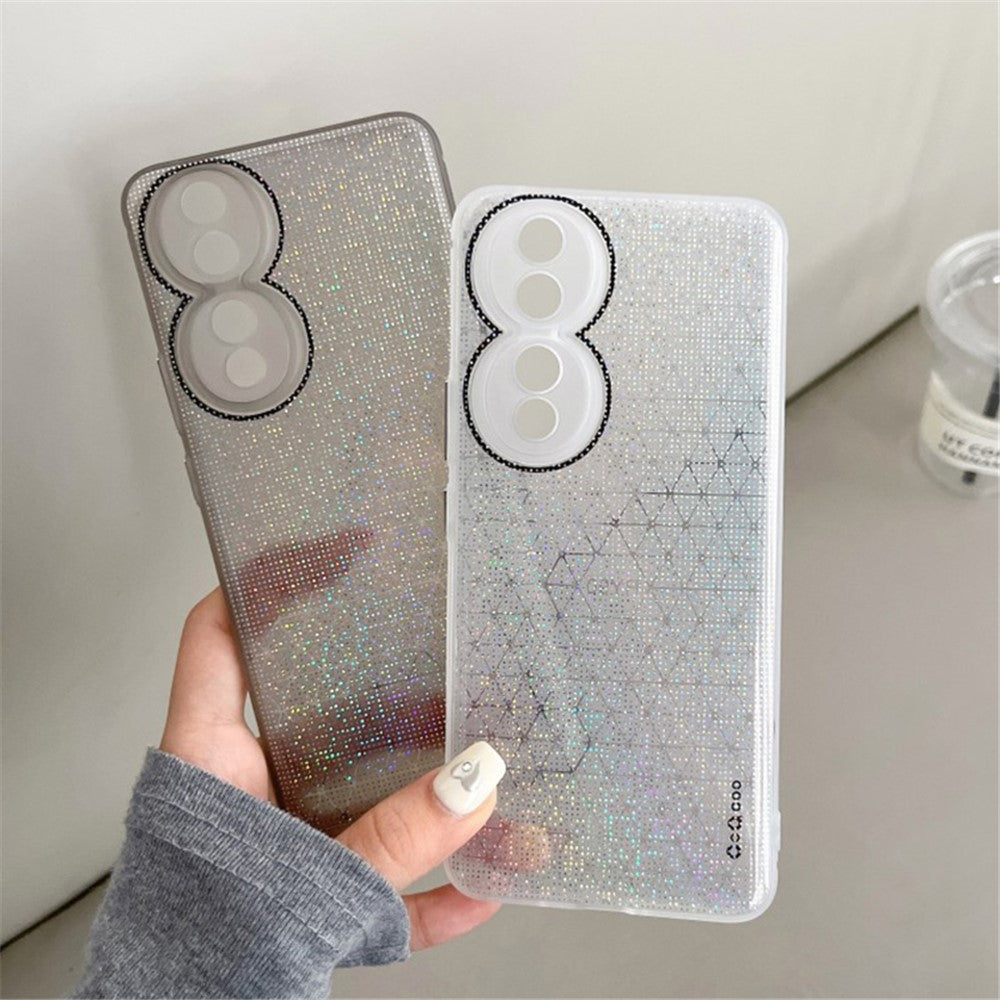 Q.COO For Honor 90 TPU Soft Case Aurora Effect Anti-slip Phone Cover