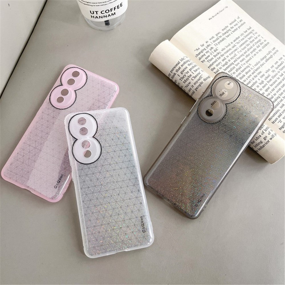 Q.COO For Honor 90 TPU Soft Case Aurora Effect Anti-slip Phone Cover