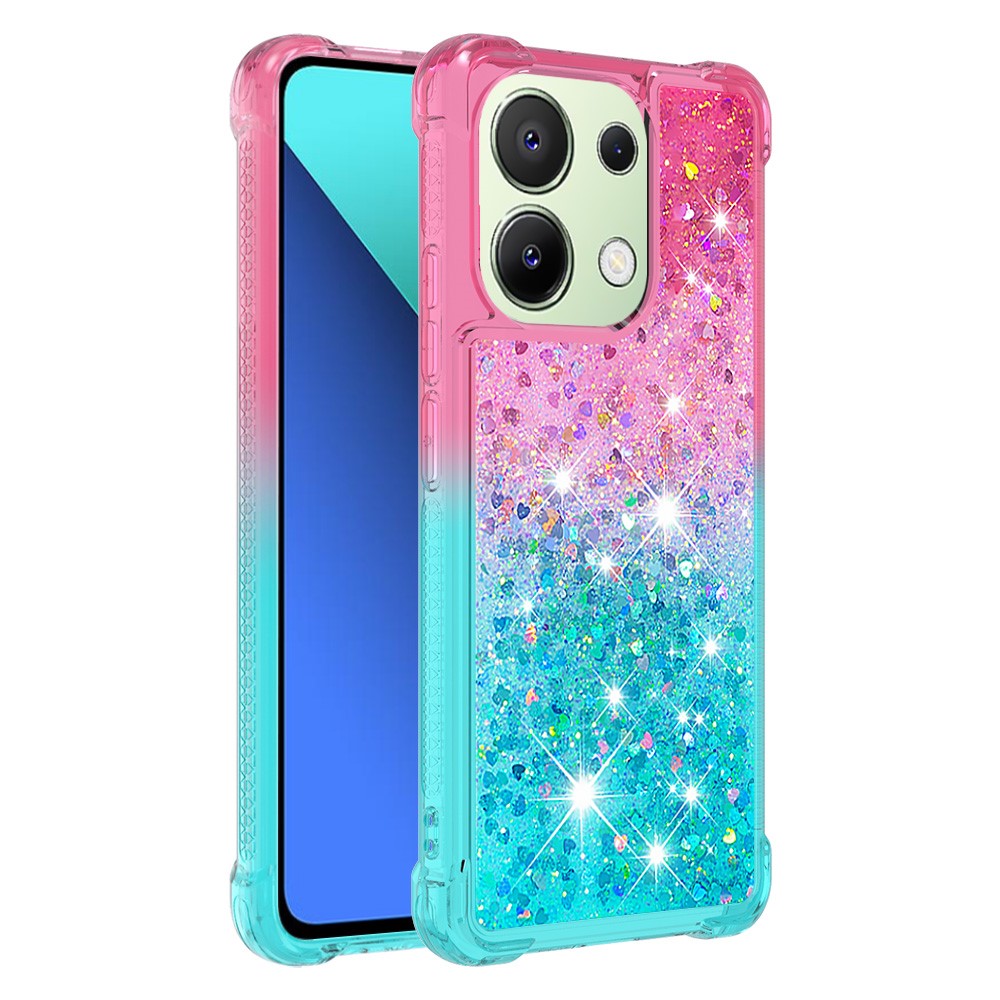 For Xiaomi Redmi Note 13 4G TPU Case Gradient Quicksand Phone Back Cover