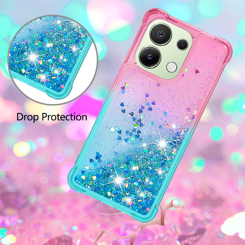 For Xiaomi Redmi Note 13 4G TPU Case Gradient Quicksand Phone Back Cover