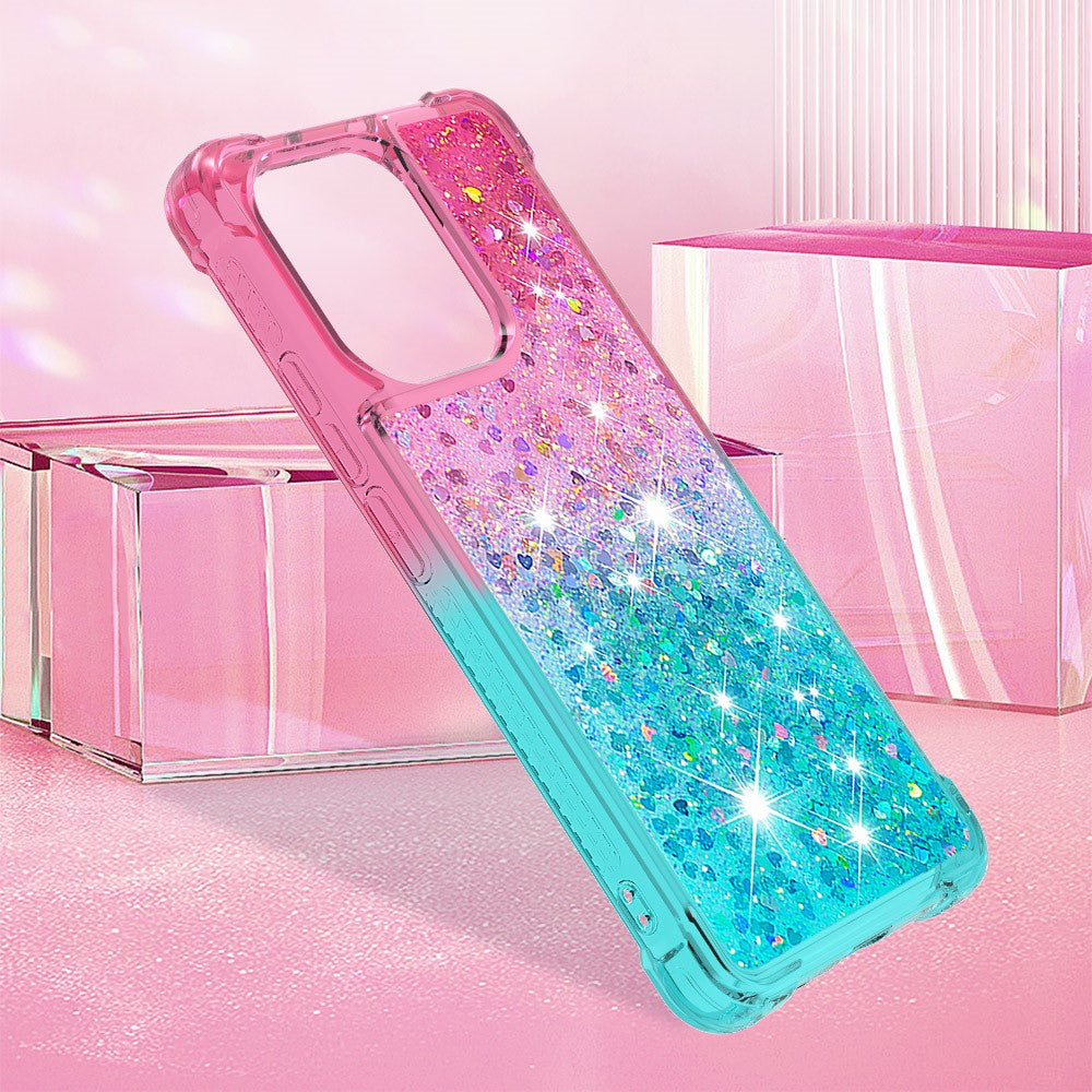 For Xiaomi Redmi Note 13 4G TPU Case Gradient Quicksand Phone Back Cover