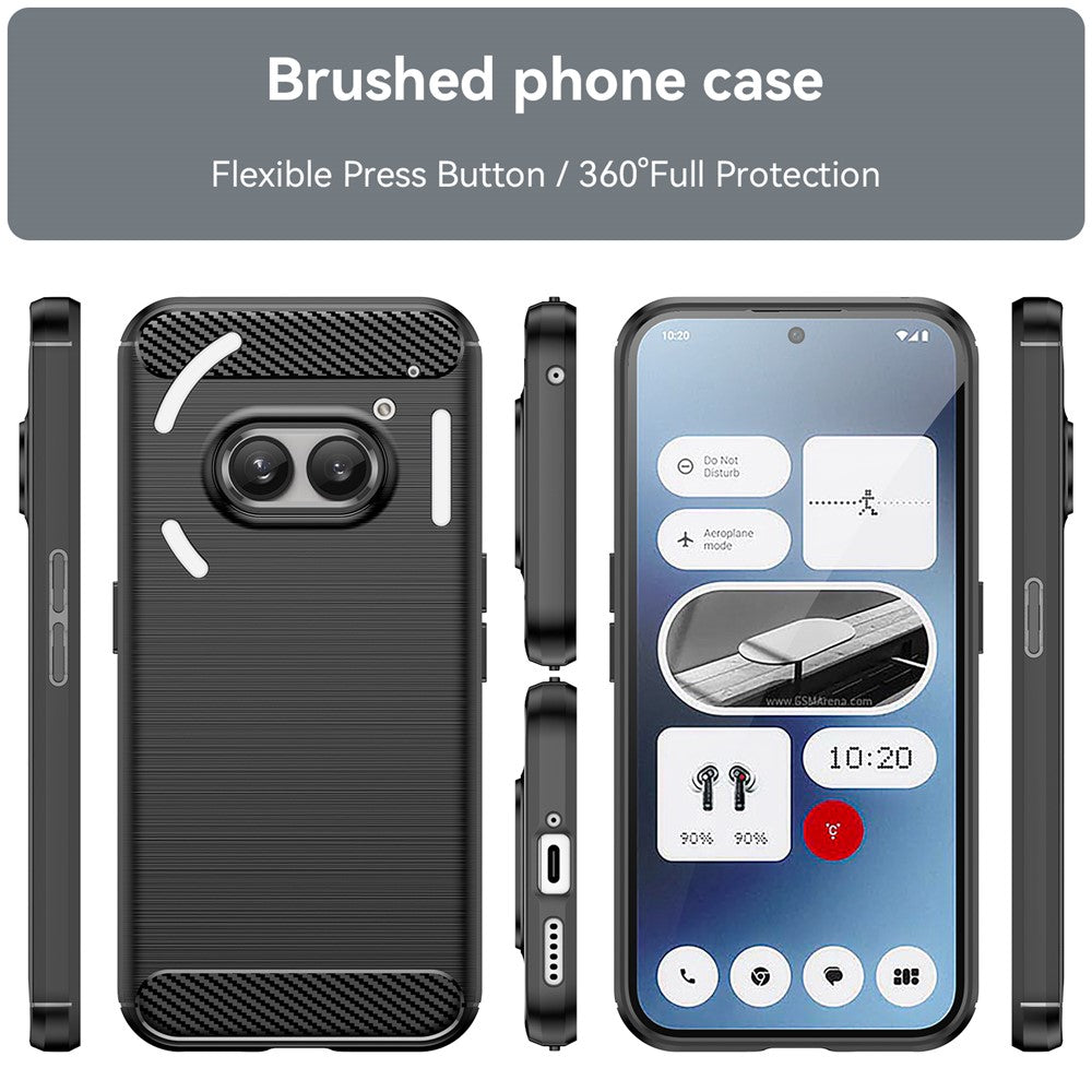 For Nothing Phone (2a) Plus / Phone (2a) Case Carbon Fiber Texture Phone TPU Cover