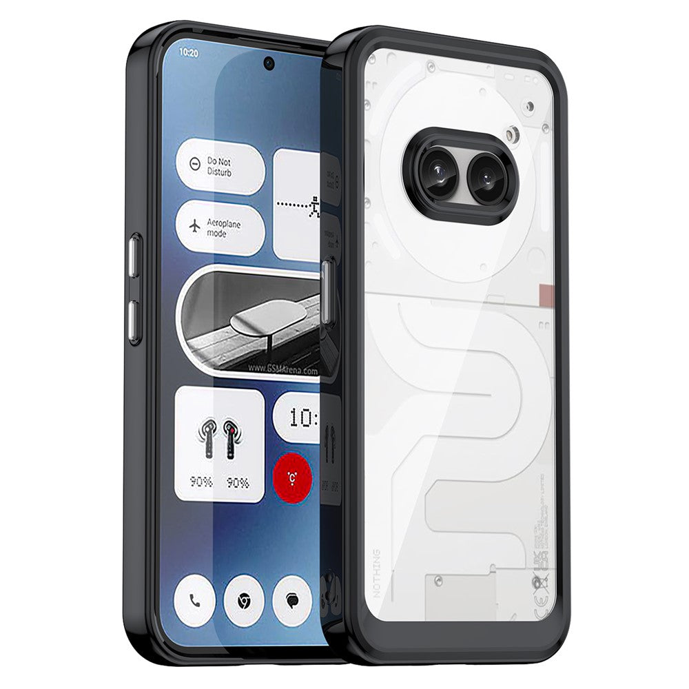 Nothing Phone (2a) Plus / Phone (2a) Transparente Handyhülle – Stoßfeste Rückseite, aus TPU & Acryl