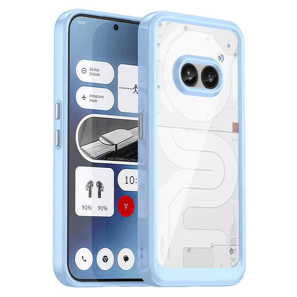 Nothing Phone (2a) Plus / Phone (2a) Transparente Handyhülle – Stoßfeste Rückseite, aus TPU & Acryl