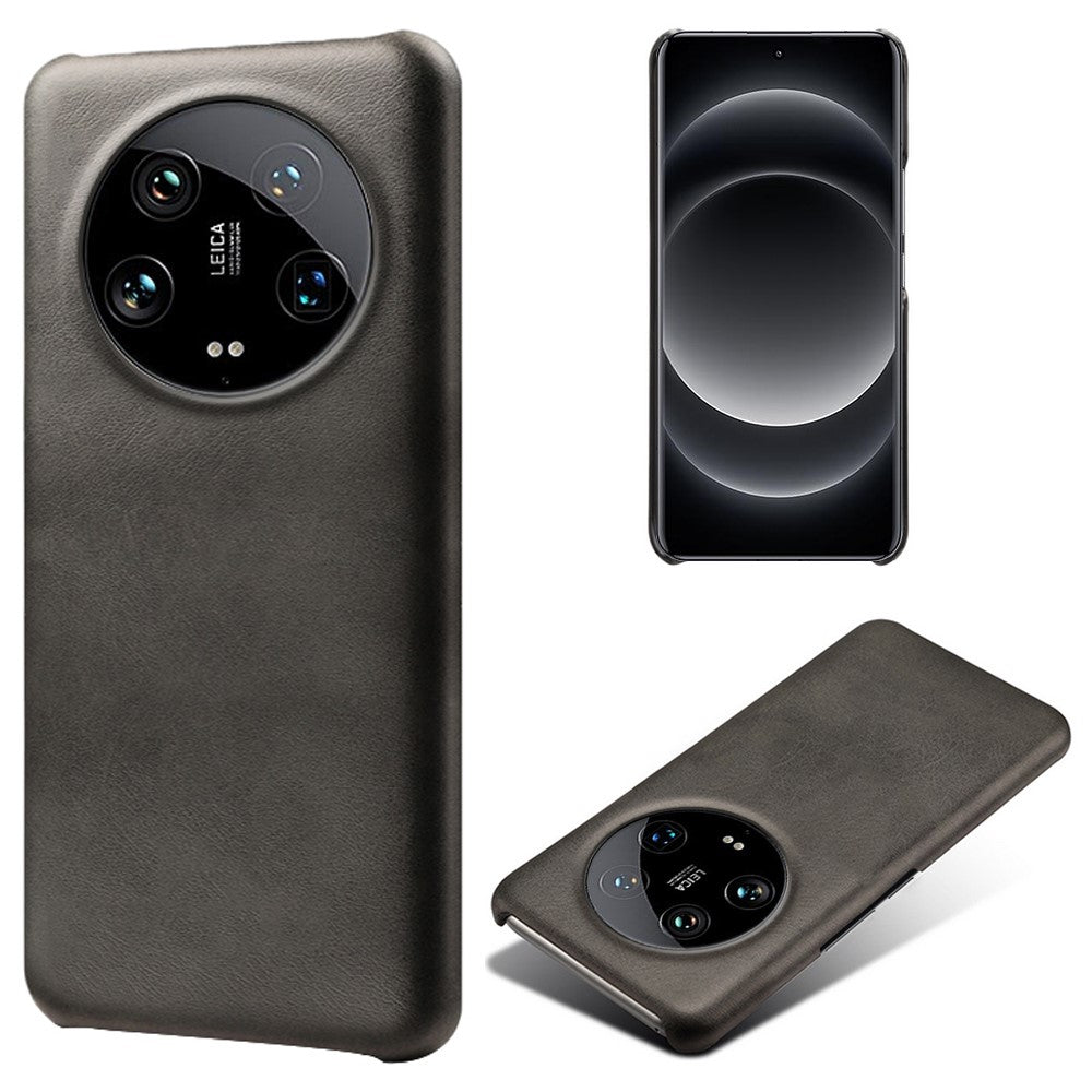For Xiaomi 14 Ultra Shockproof PU Leather+PC Mobile Phone Cover Calf Texture Case