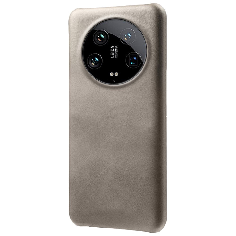 For Xiaomi 14 Ultra Shockproof PU Leather+PC Mobile Phone Cover Calf Texture Case