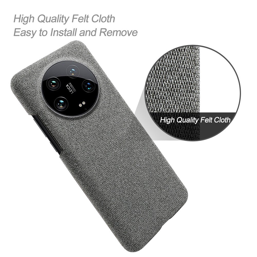 For Xiaomi 14 Ultra Shockproof Case PC+Cloth Slim Mobile Phone Cover
