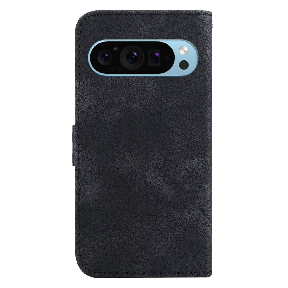 Pixel 9 Pro XL Leder-Wallet-Hülle – Mit Prägung & Ständer