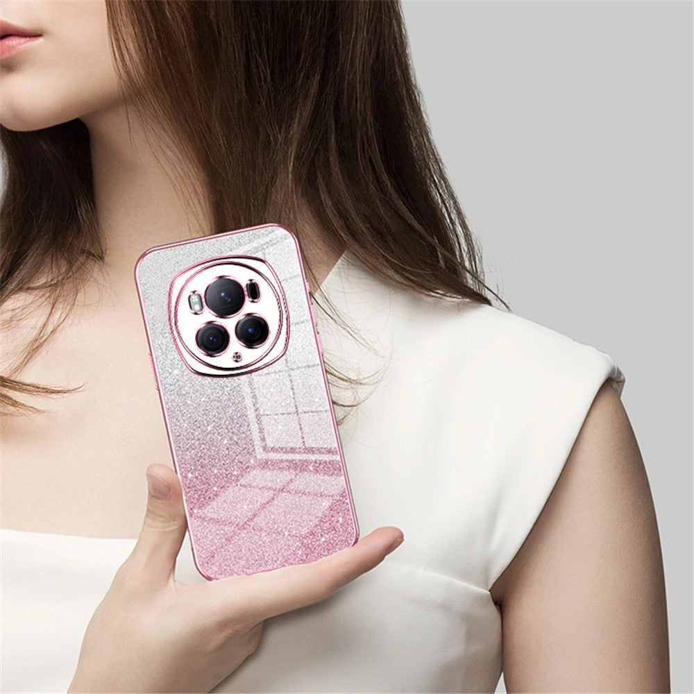 Honor Magic6 Pro 5G Handyhülle – Mit Farbverlauf & Glitzer, galvanisiert, TPU-Außenhülle