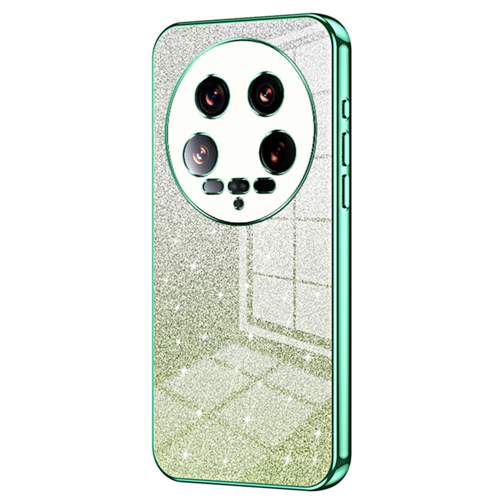 Phone Shell for Xiaomi 14 Ultra Electroplating Design Gradient Glitter Cell Phone Case