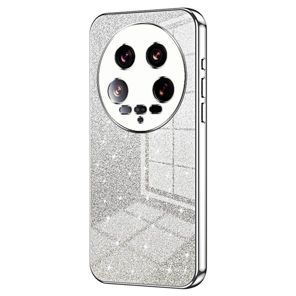 Phone Shell for Xiaomi 14 Ultra Electroplating Design Gradient Glitter Cell Phone Case