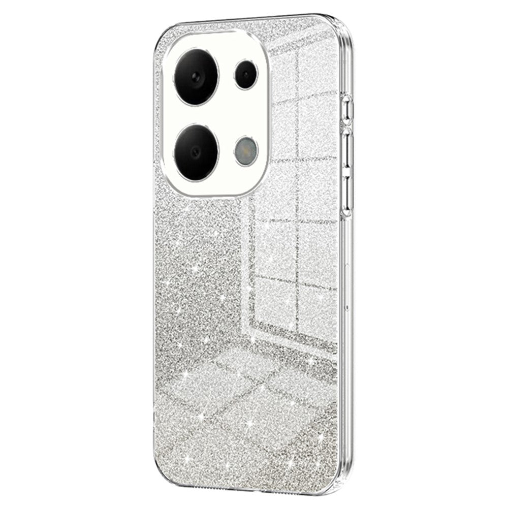 For Xiaomi Redmi Note 13 Pro 4G / Poco M6 Pro 4G Electroplating Shell Gradient Glitter Slim-Fit TPU Cell Phone Cases