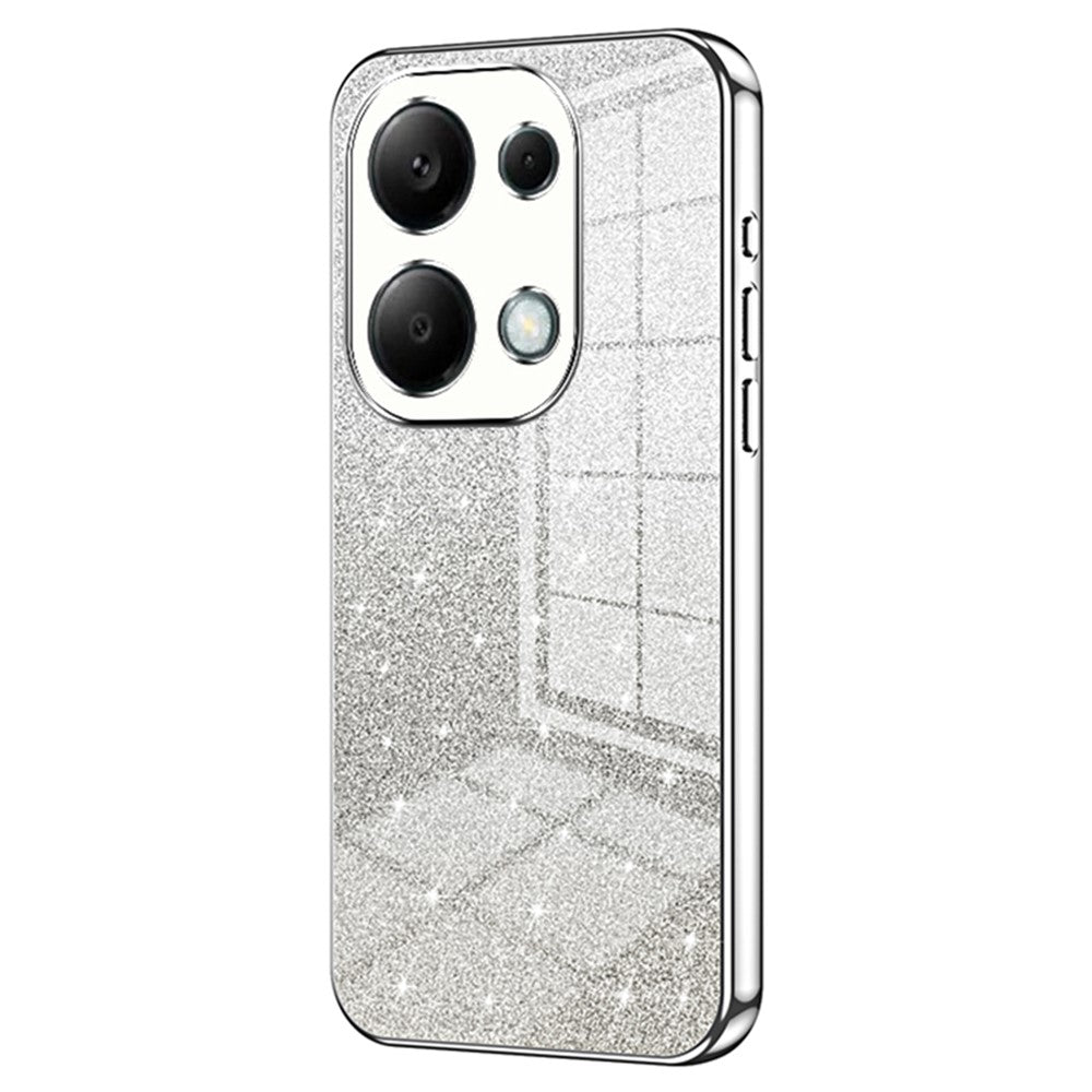For Xiaomi Redmi Note 13 Pro 4G / Poco M6 Pro 4G Electroplating Shell Gradient Glitter Slim-Fit TPU Cell Phone Cases