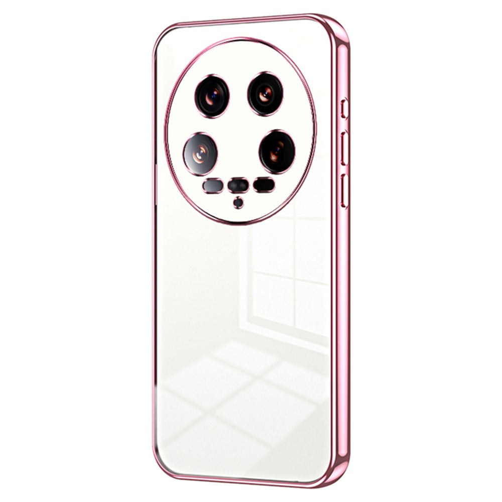 For Xiaomi 14 Ultra Electroplating TPU Cover Fingerprint Free Cell Phone Case
