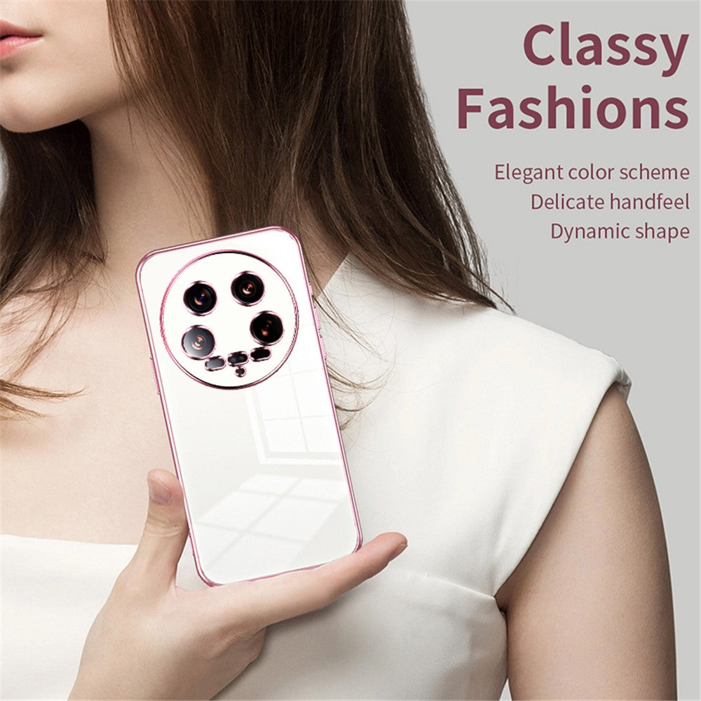 For Xiaomi 14 Ultra Electroplating TPU Cover Fingerprint Free Cell Phone Case