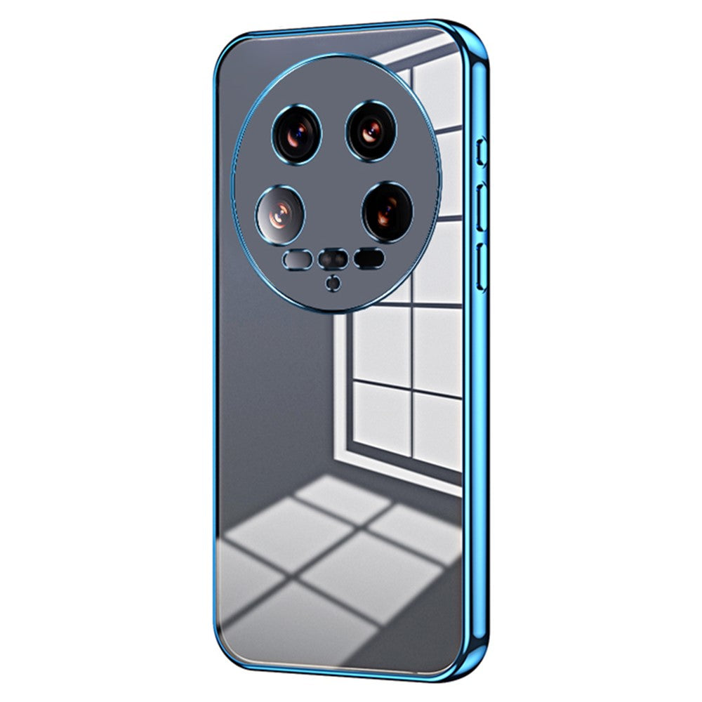 For Xiaomi 14 Ultra Electroplating TPU Cover Fingerprint Free Cell Phone Case