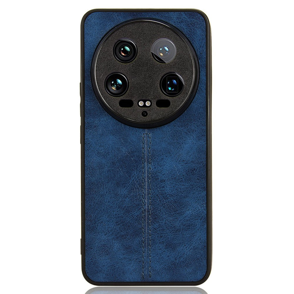 For Xiaomi 14 Ultra Phone Cover Cowhide Texture Stitching Line Shockproof Back Case